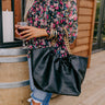 The Preston Faux Leather Tote In Black Image - 1
