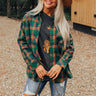 All The Hits Flannel Button Up In Green Image - 1