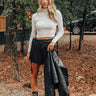 Tall Timbers Ribbed Top In Ivory Image - 1