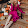 Gather The Courage Shift Dress In Fuchsia Image - 1