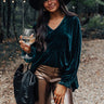 Composed Charm Velvet Shift Top Image - 1