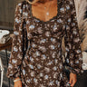 Original Dream Satin Floral Maxi In Martini Olive Image - 1
