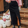 The Bristol High Waist Denim Skirt In Black Image - 1