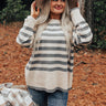 Denver Icon Stripe Sweater In Grey Image - 1