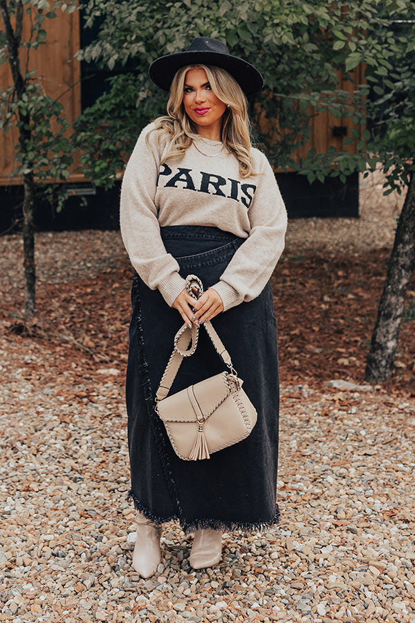 Paris Knit Sweater Curves Image - 2
