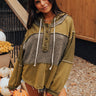 Winding Roads Knit Hoodie In Martini Olive Image - 1