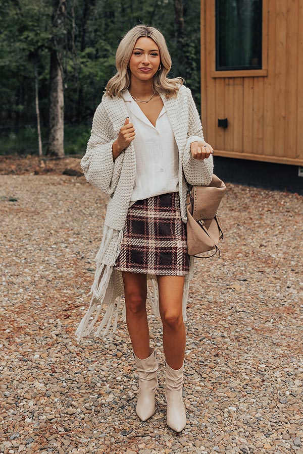 Vail Valley Knit Cardigan In Ivory Image - 5