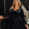 Winding Roads Velvet Babydoll Top Curves Image - 1
