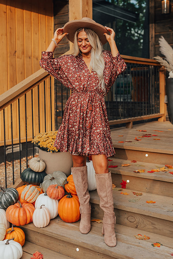 Simply Carried Away Floral Mini Dress Image - 5