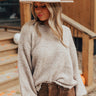 Afternoon Date Knit Sweater in Light Taupe Image - 1