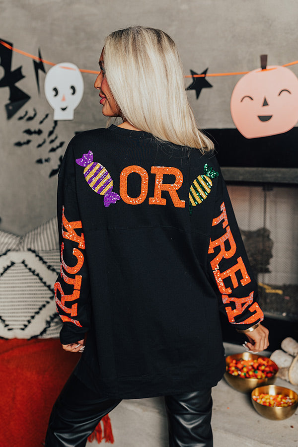 Trick Or Treat Sequin Tee Image - 1