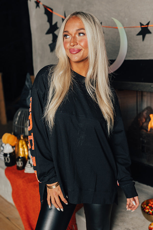 Trick Or Treat Sequin Tee Image - 2