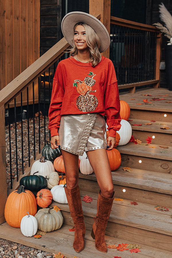 Pumpkin Patch Cutie Oversized Sweatshirt Image - 2