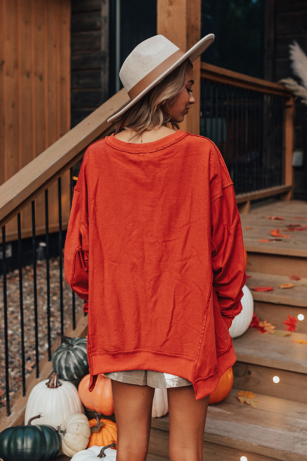 Pumpkin Patch Cutie Oversized Sweatshirt Image - 4