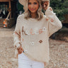 Hello Embroidered Knit Sweater Image - 1