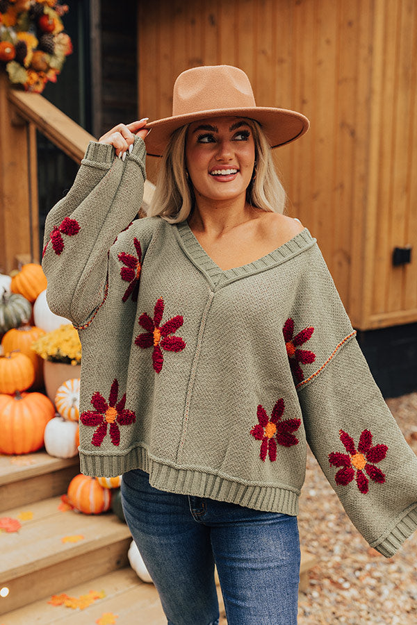 Floral Era Knit Sweater Image - 1