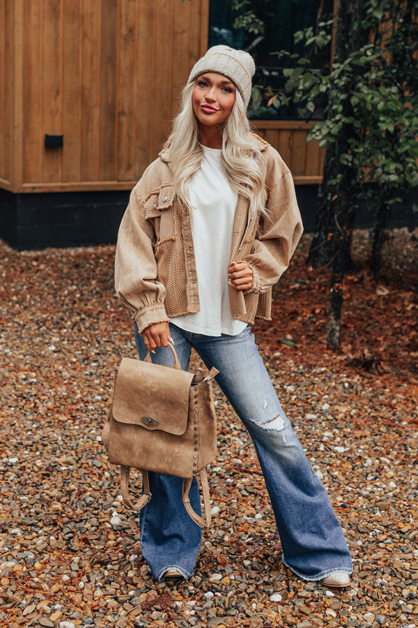 Fall Leaves Denim Jacket Image - 2