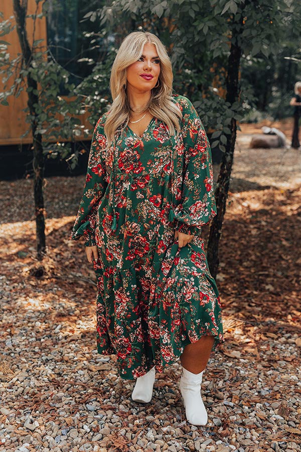 Sunday Slow Down Floral Midi Curves Image - 1