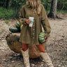 Tomorrow Is A New Day Denim Dress In Martini Olive Image - 1