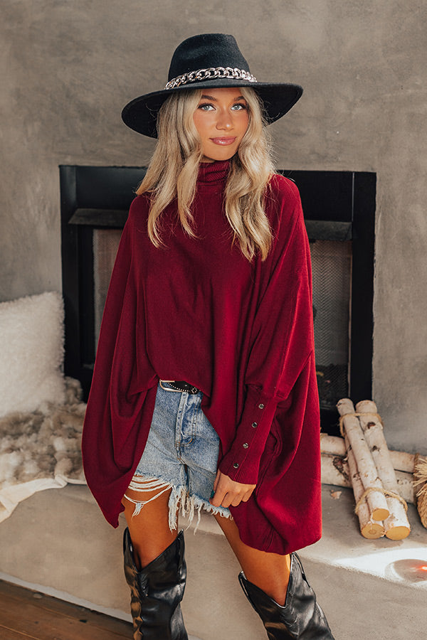 For The Record Shift Tunic In Wine Image - 1