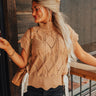 Long Weekend Wonderful Knit Sweater Top In Iced Latte Image - 1