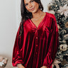 Adore Me Velvet Button Up Image - 1