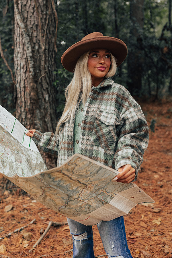 Whistling Woods Plaid Jacket In Green Image - 1