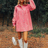 Tomorrow Is A New Day Denim Dress In Pink Image - 1
