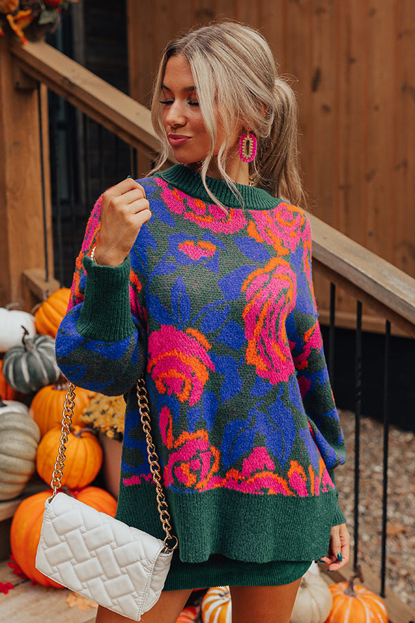 Lush Blooms Knit Sweater Image - 2