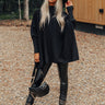 For The Record Shift Tunic In Black Image - 1