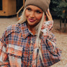 Fall Gratitude Fleece Lined Beanie In Espresso Image - 1