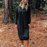 Fall Sentiments Waffle Knit Midi In Black Image - 1