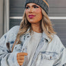 Cozy Darling Knit Beanie in Charcoal Image - 1