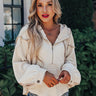 Couture Charm Waffle Knit Sweater Image - 1