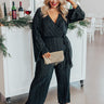 Penthouse Promises Pleated Jumpsuit Curves Image - 1
