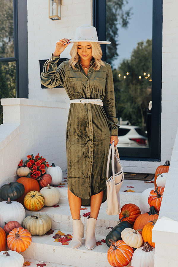 Sartorial Secrets Velvet Midi Image - 2