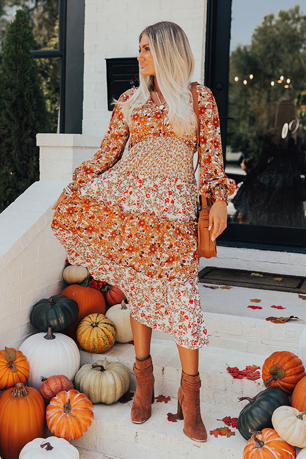 Riverfront Vibes Floral Midi Image - 2