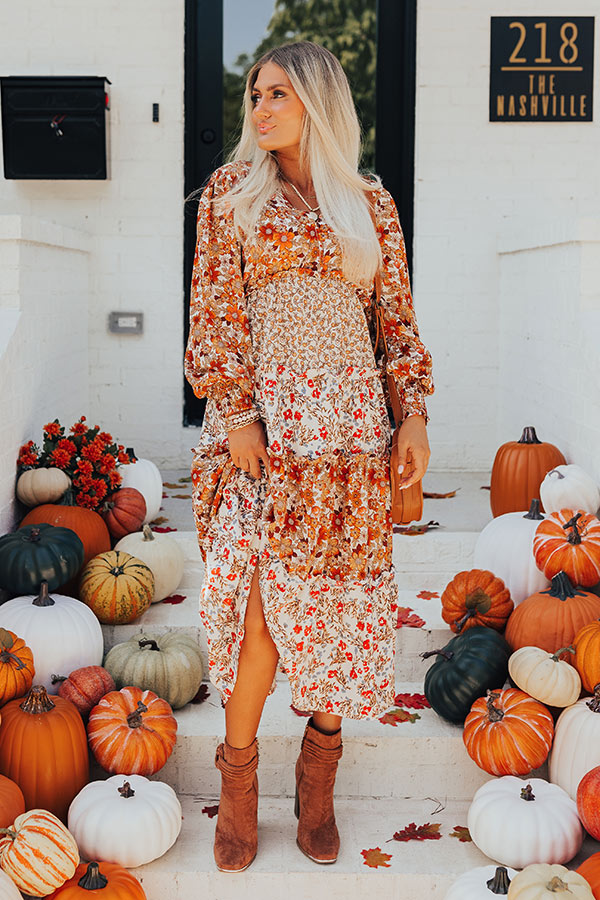 Riverfront Vibes Floral Midi Image - 1