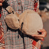 Easy To Style Sherpa Fanny Pack In Beige Image - 1