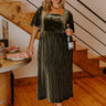 Red Wine Sipping Velvet Midi Curves Image - 1