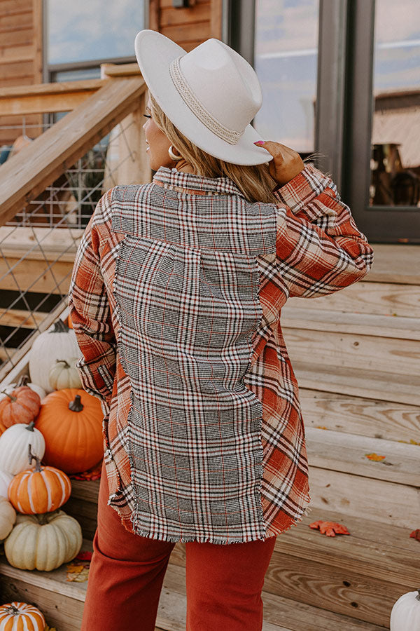 Fall Sunset Flannel Tunic Curves Image - 5