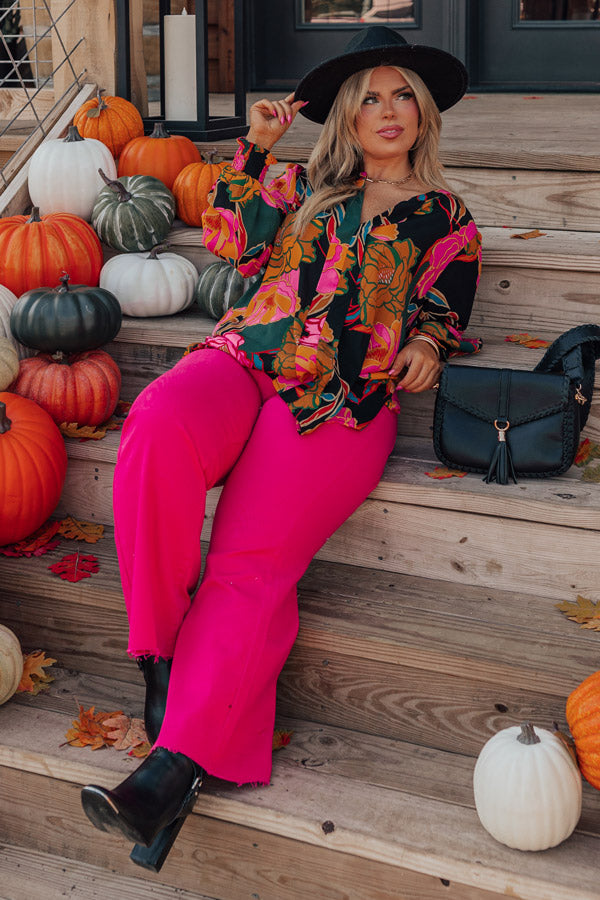 Simply Grand Floral Shift Top Curves Image - 1