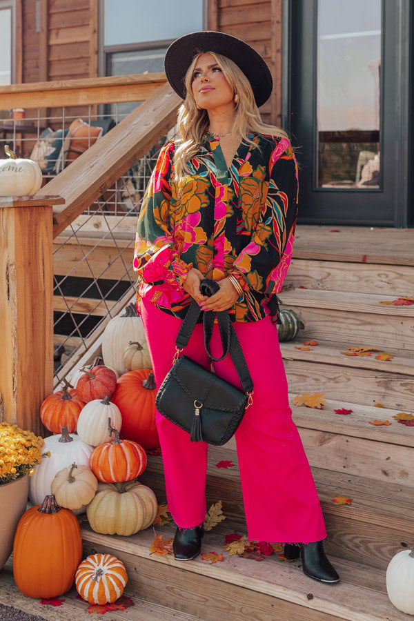 Simply Grand Floral Shift Top Curves Image - 2