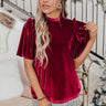 Midnight Kiss Velvet Top Image - 1