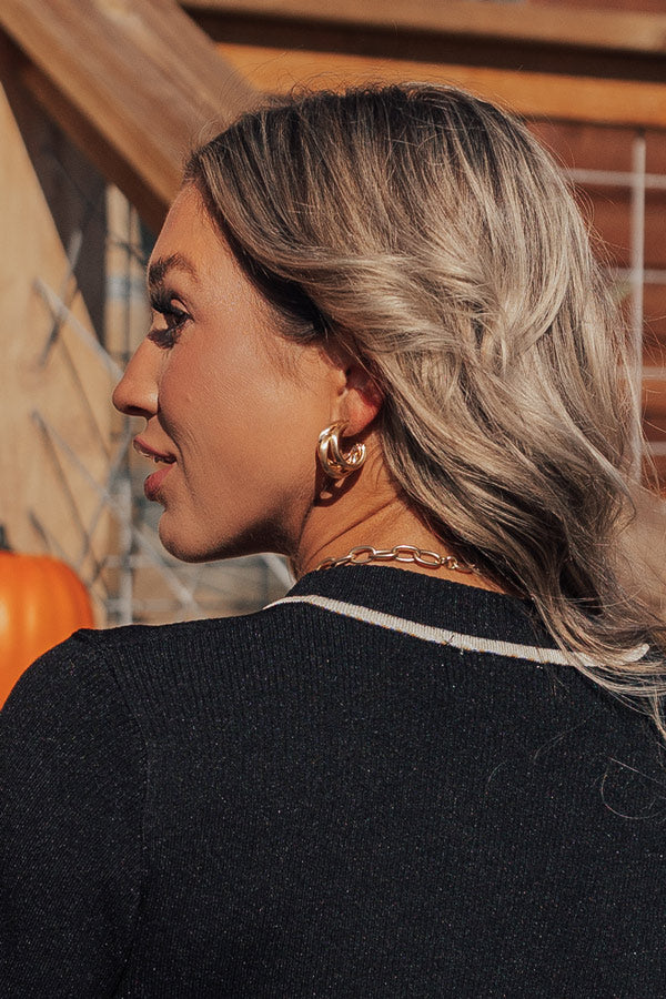Savor The Feeling Hoop Earrings Image - 2