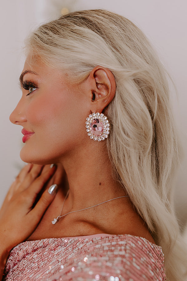 Dreamy And Dazzling Rhinestone Earrings Image - 2