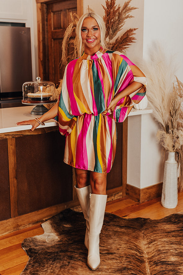 Luxe Lane Stripe Mini Dress