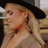 Meadow Melodies Hoop Earrings In Grey Image - 1