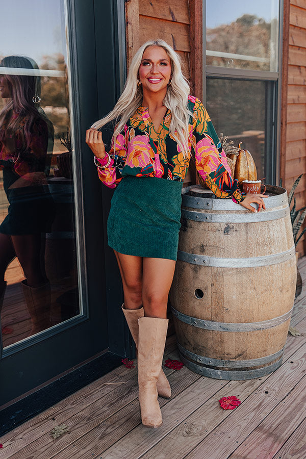 Simply Grand Floral Shift Top Image - 1