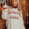Fa La La Cable Knit Sweater In Ivory Image - 1